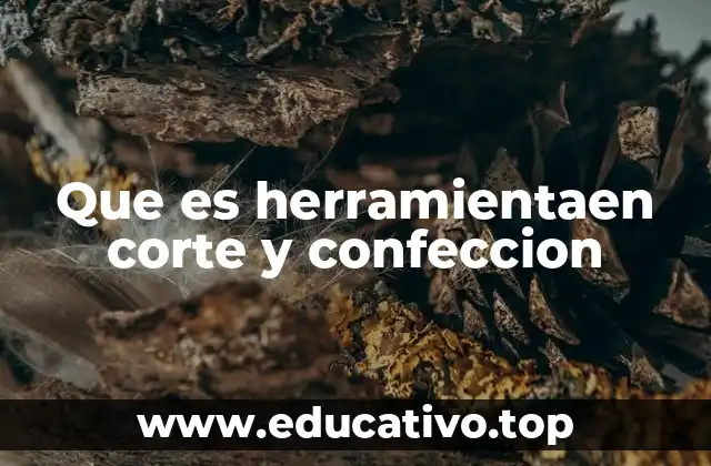Que es herramientaen corte y confeccion