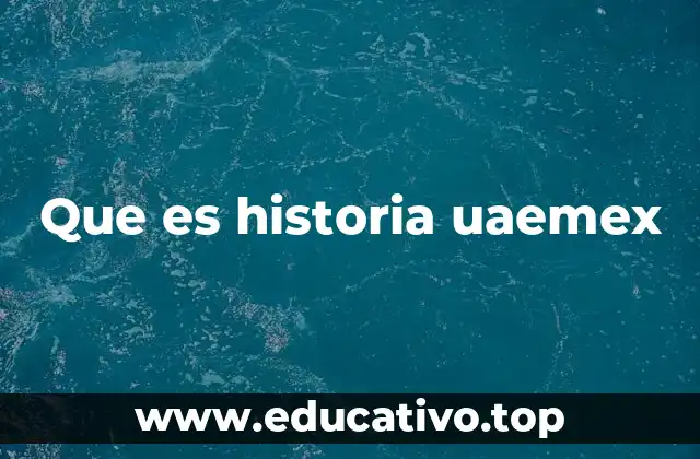 Que es historia uaemex