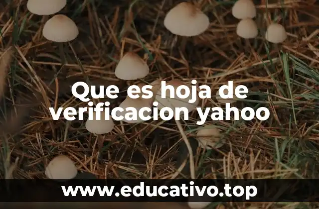 Cómo funciona la hoja de verificación Yahoo