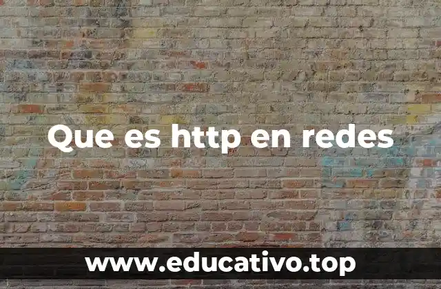Que es http en redes