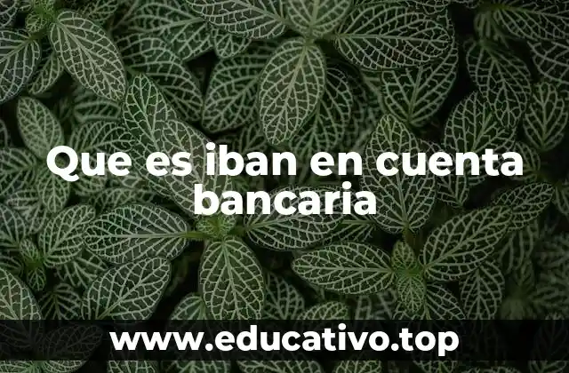 Que es iban en cuenta bancaria