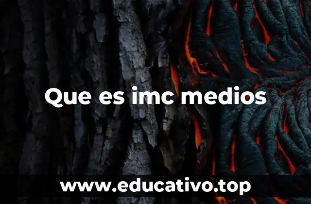 Que es imc medios