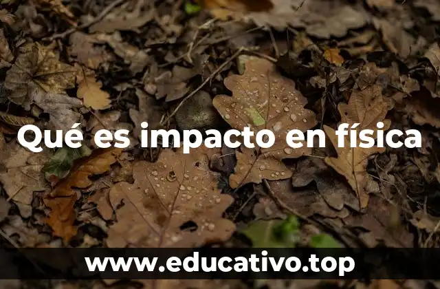 Qué es impacto en física