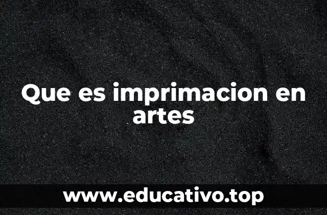 Que es imprimacion en artes