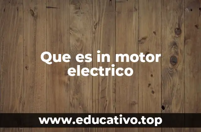 Que es in motor electrico