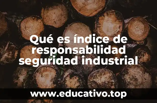 Qué es índice de responsabilidad seguridad industrial