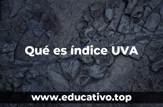 Qué es índice UVA