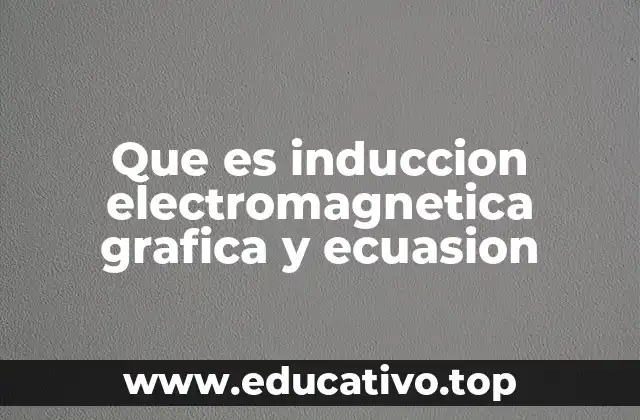 Que es induccion electromagnetica grafica y ecuasion
