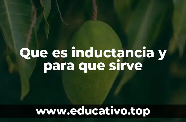 Que es inductancia y para que sirve