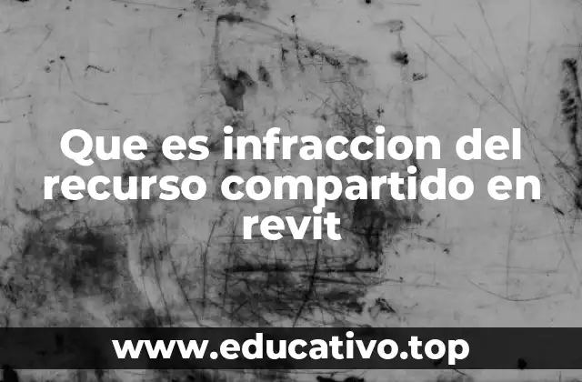Que es infraccion del recurso compartido en revit