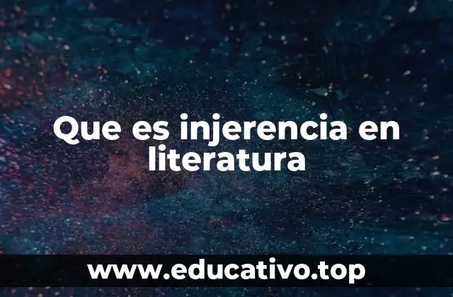 Que es injerencia en literatura