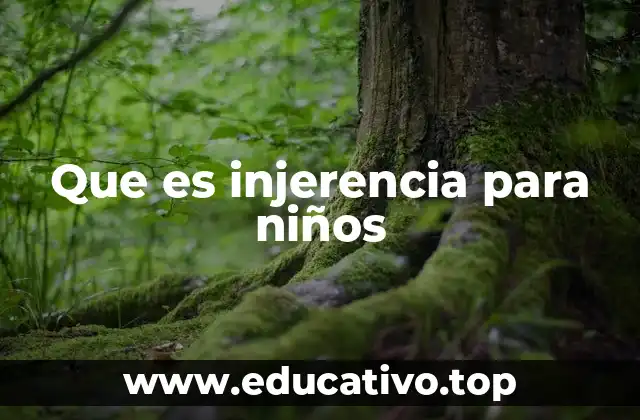 Que es injerencia para niños