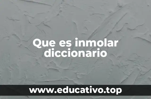 Que es inmolar diccionario