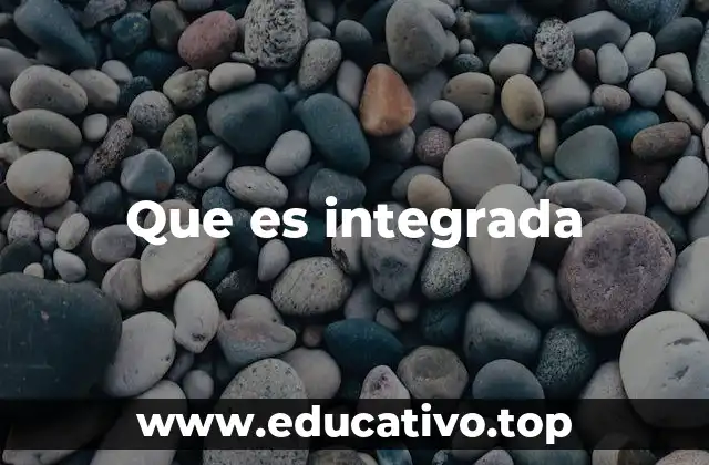 Que es integrada