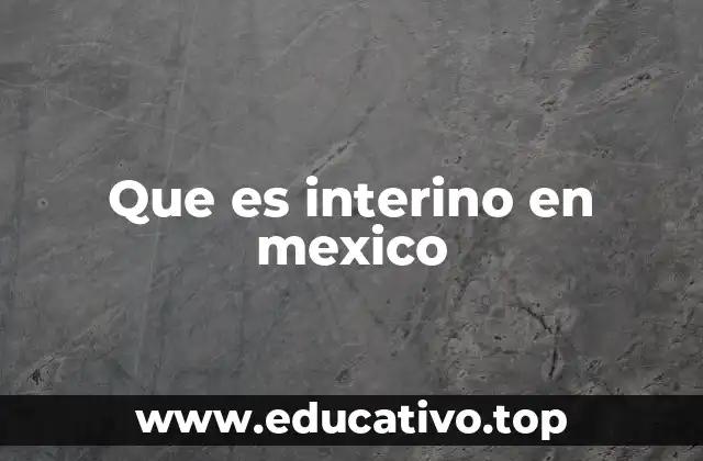 El interinato como solución temporal en el sistema educativo
