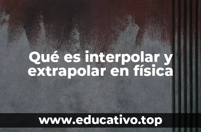 Qué es interpolar y extrapolar en física
