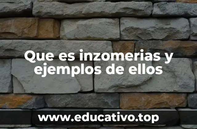 Que es inzomerias y ejemplos de ellos