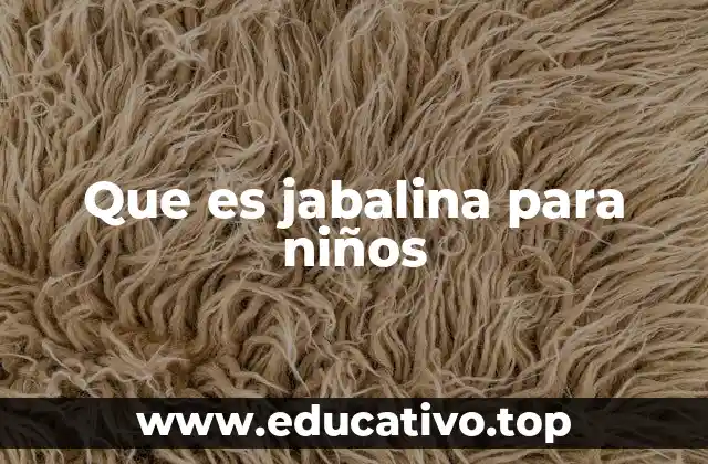 Que es jabalina para niños