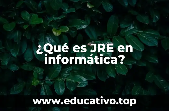 ¿Qué es JRE en informática?