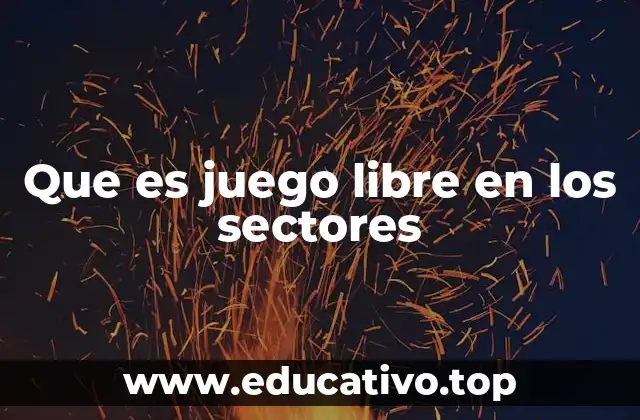 Que es juego libre en los sectores