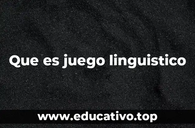 El lenguaje como herramienta de entretenimiento