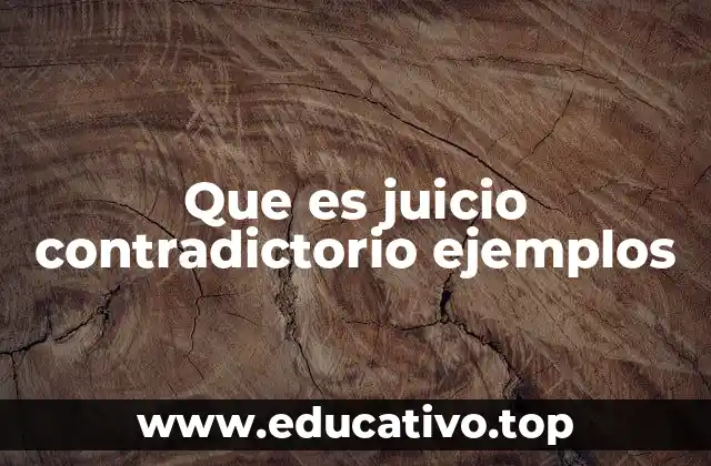 La importancia del juicio contradictorio en el derecho