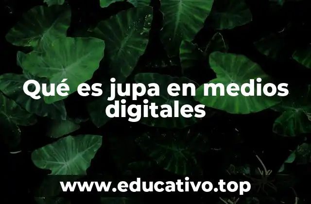 Qué es jupa en medios digitales