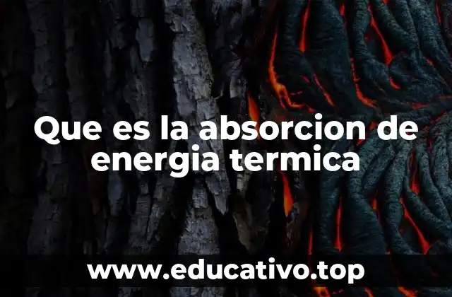 Que es la absorcion de energia termica