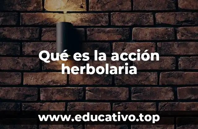 Qué es la acción herbolaria