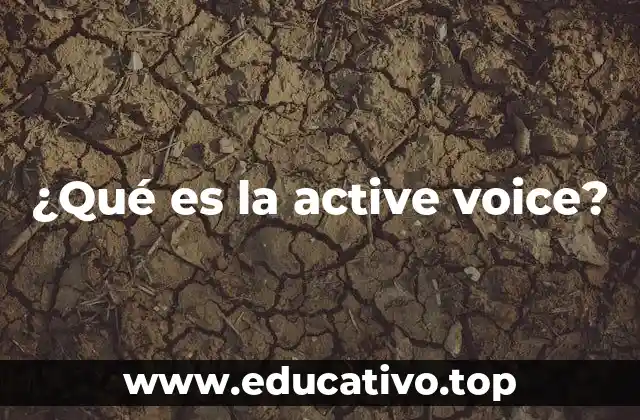 ¿Qué es la active voice?