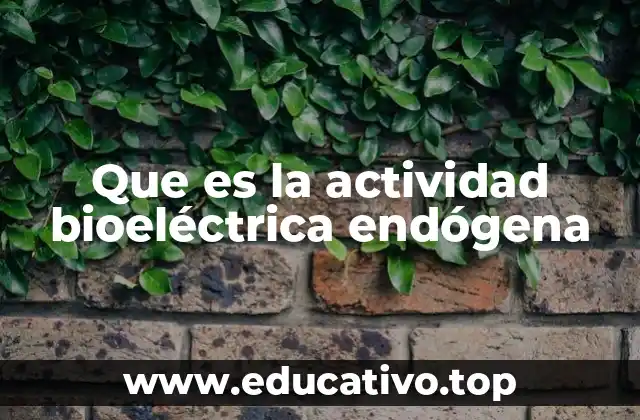 Que es la actividad bioeléctrica endógena