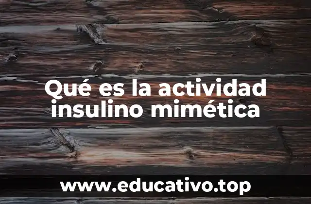 La imitación de la insulina en la medicina moderna