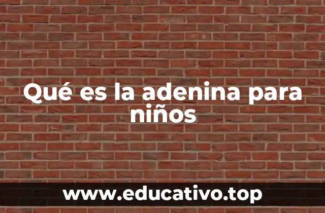 Qué es la adenina para niños
