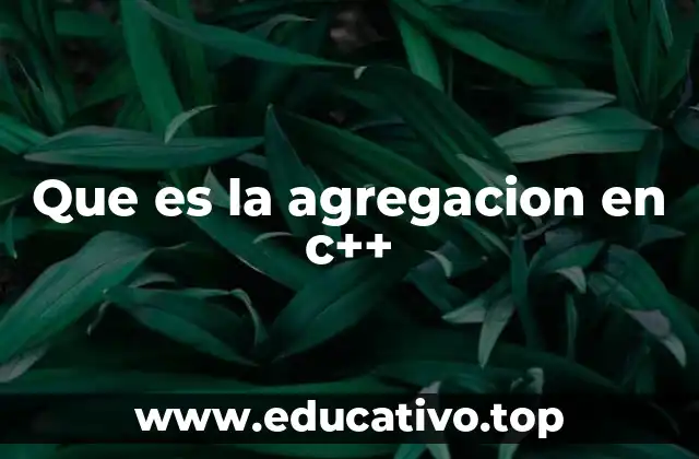 Que es la agregacion en c++