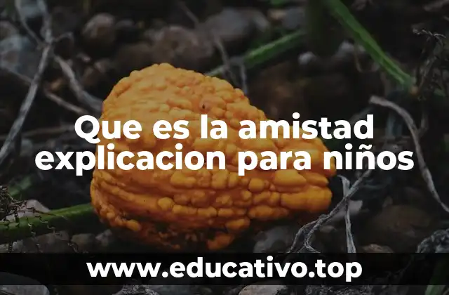 Que es la amistad explicacion para niños