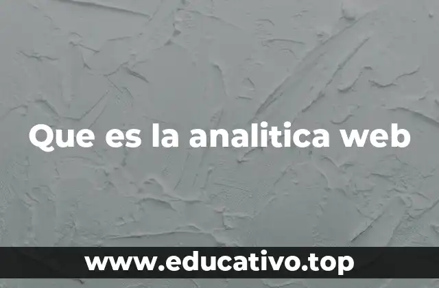 Que es la analitica web