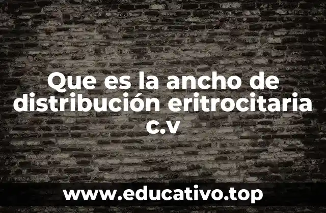 Importancia del RDW en el diagnóstico hematológico