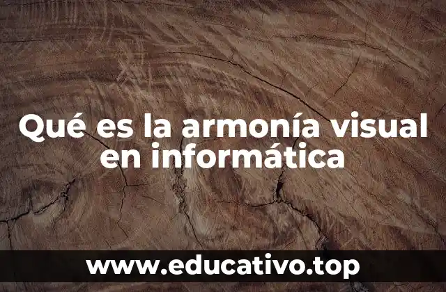 Qué es la armonía visual en informática