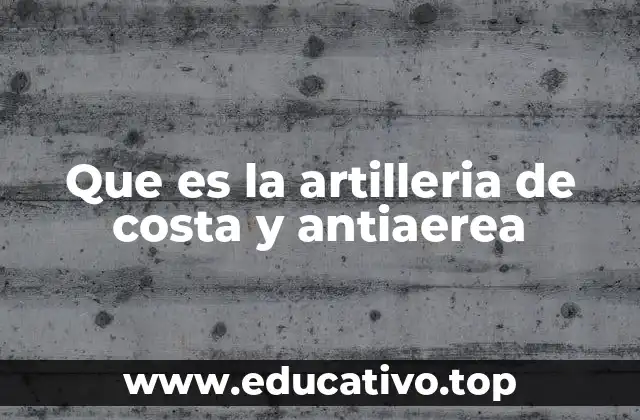 Que es la artilleria de costa y antiaerea