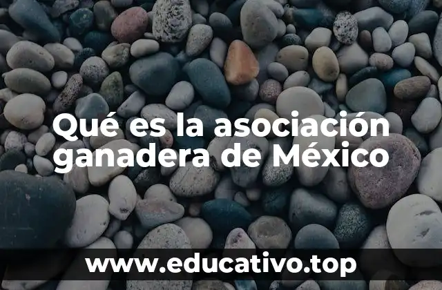 Qué es la asociación ganadera de México