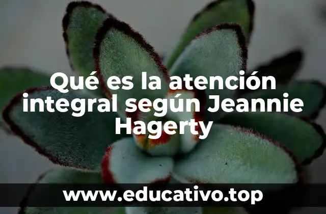 Qué es la atención integral según Jeannie Hagerty