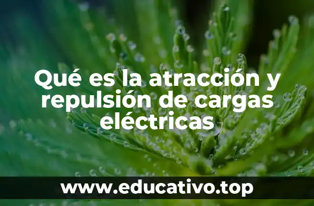 Qué es la atracción y repulsión de cargas eléctricas