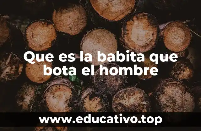Que es la babita que bota el hombre