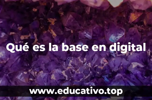Qué es la base en digital