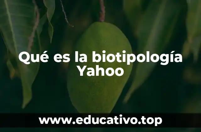 Qué es la biotipología Yahoo