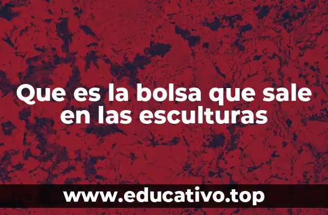 Que es la bolsa que sale en las esculturas