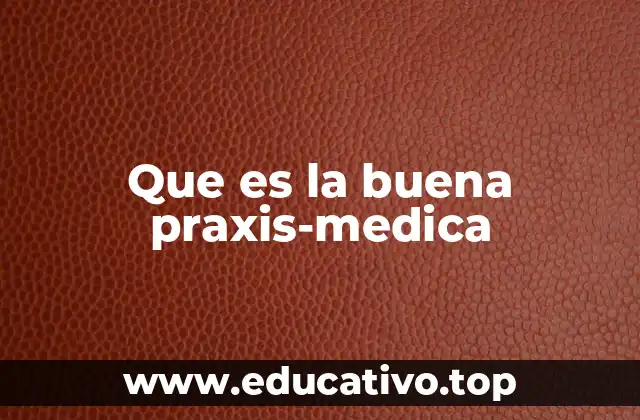 Que es la buena praxis-medica