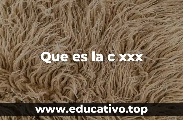 Que es la c xxx