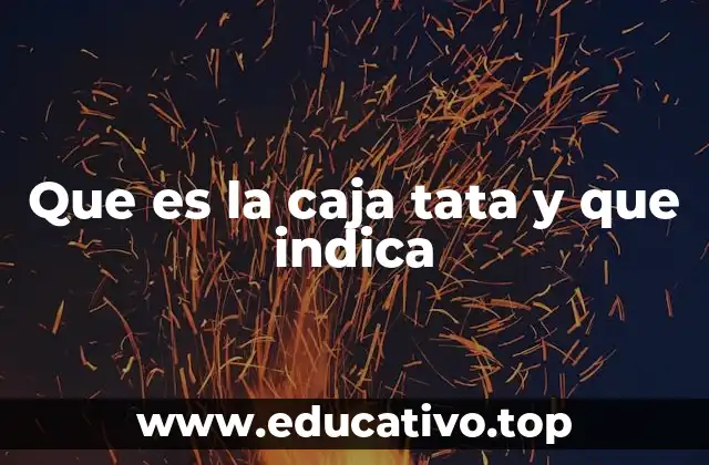 Que es la caja tata y que indica