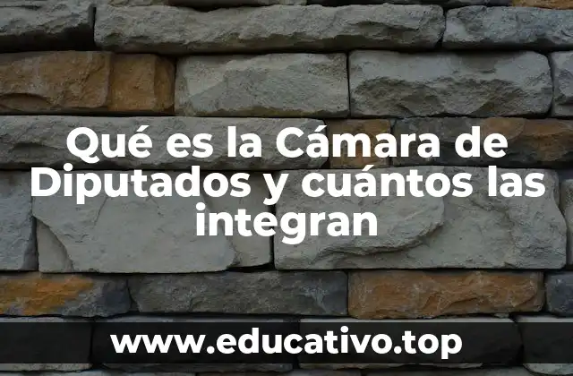 Qué es la Cámara de Diputados y cuántos las integran